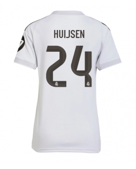 Real Madrid Dean Huijsen #24 Maglia Gara Casa Repliche 2025-26 Donna Maniche Corte